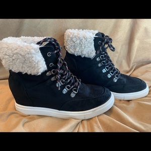 Steve Madden wedge sneaker boot